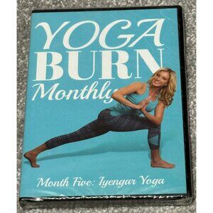 Yoga Burn Monthly Month Five Iyengar Yoga New 4 DVD